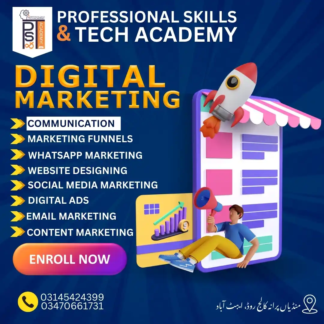 Advanced Digital Marketing Course in Pakistan – Online & On-Campus in Abbottabad