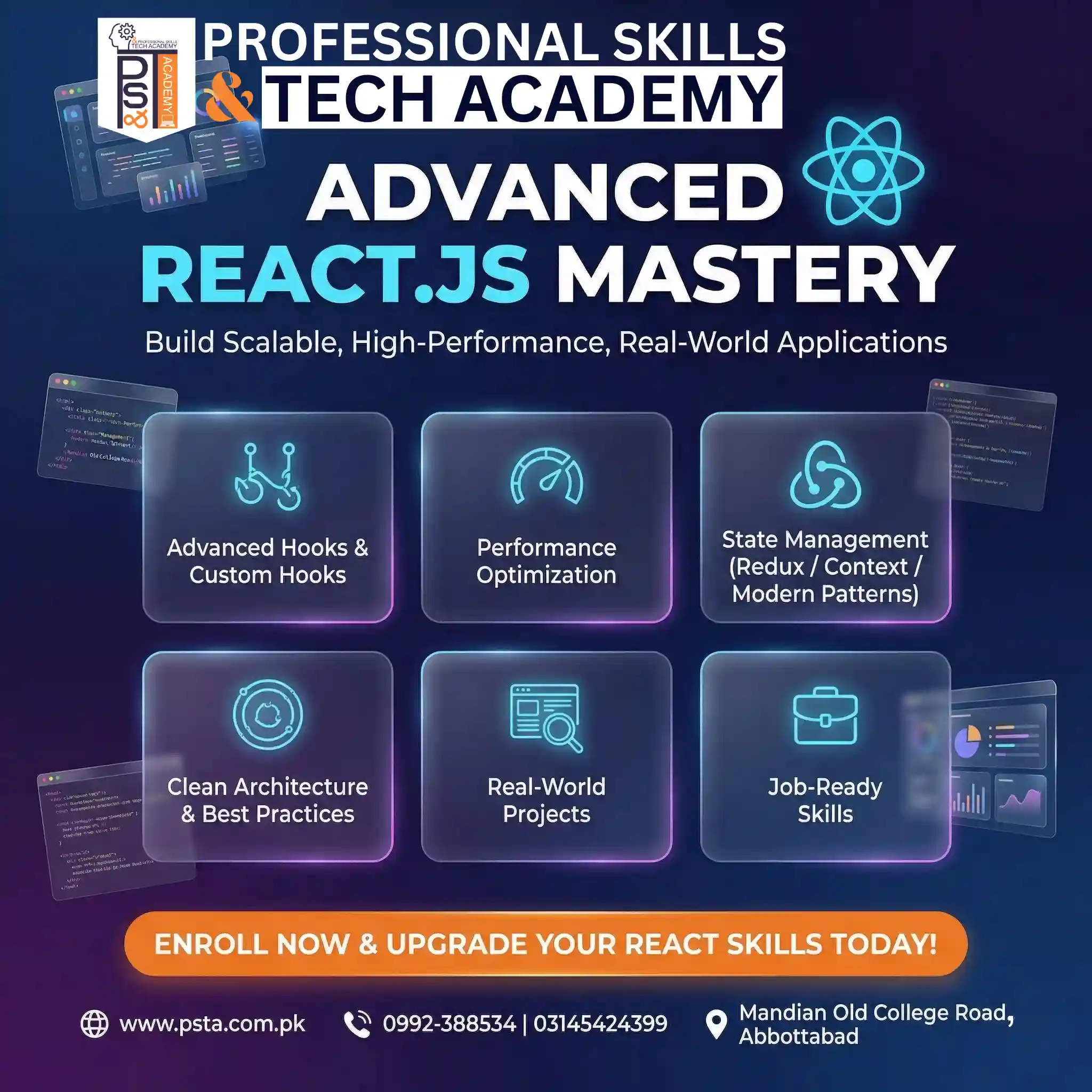 Advanced React.js Mastery: Build Scalable Real-World Applications Course in Abbottabad