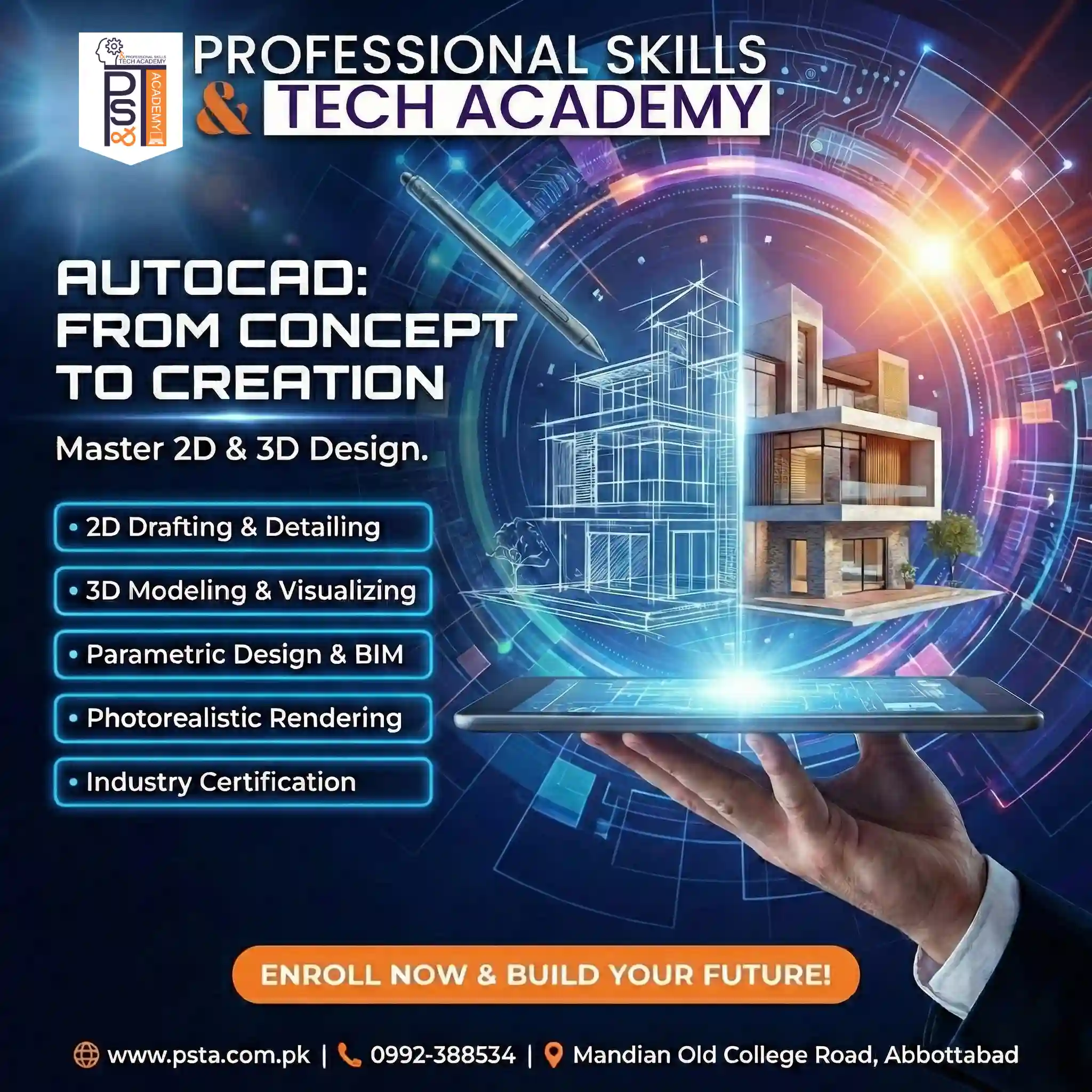 AutoCAD Mastery: 2D, 3D Design & BIM (Complete Professional Course) Course in Abbottabad