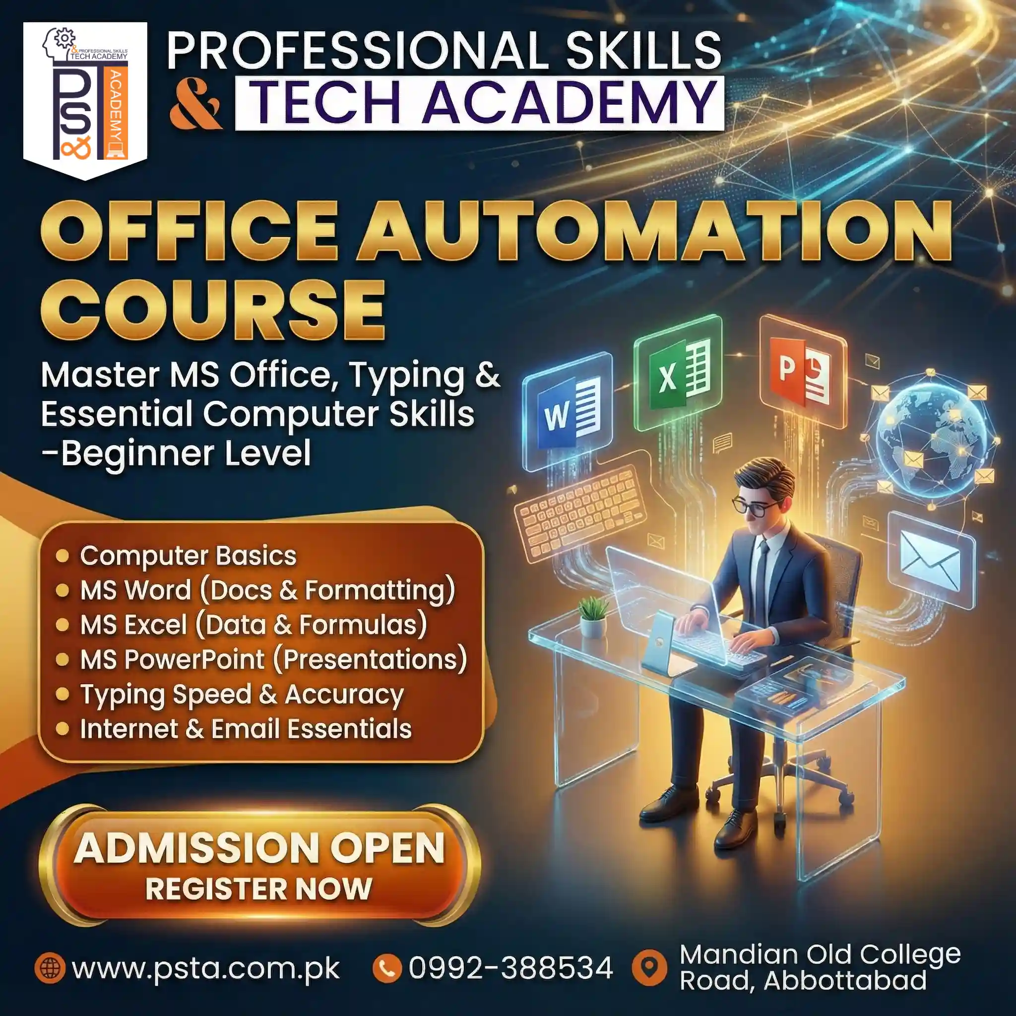Certified Office Automation Course: Master MS Office & Computer Basics