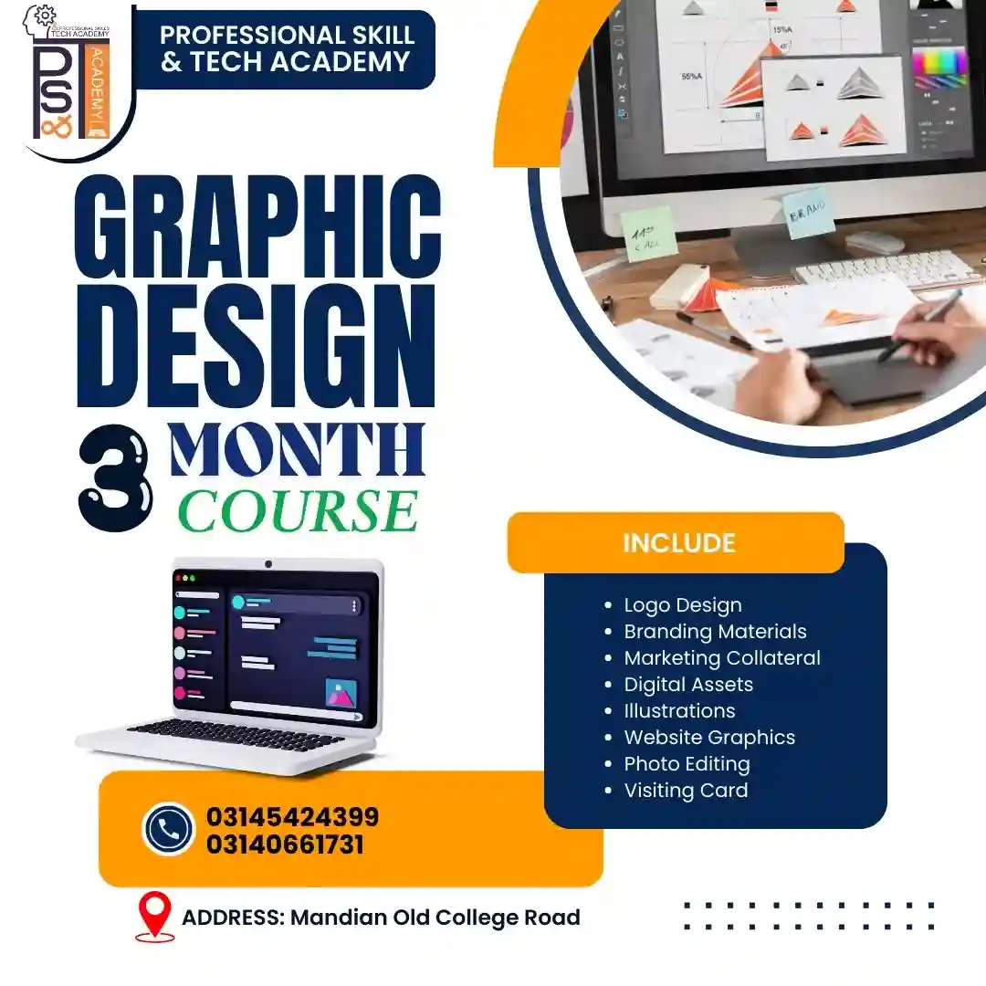Graphic Designing Course in Pakistan – Learn Photoshop, Illustrator, Canva & CorelDRAW (Beginner Friendly)